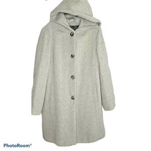 Isabell Women's Hooded Coat Overcoat Jacket Gray L